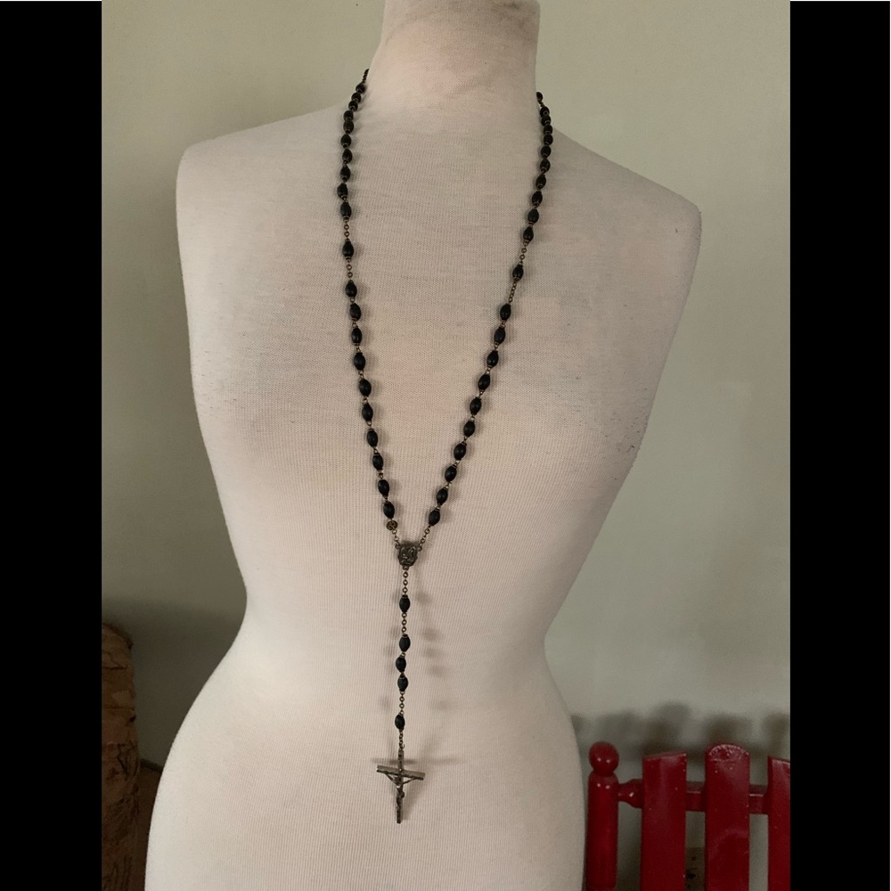 INRI made in Italy 🇮🇹 Rosary carved wood beads